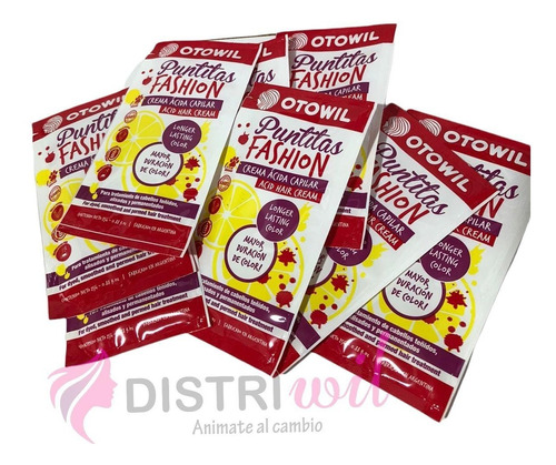 Imagen 4 de 8 de Crema Acida Puntitas Fashion Caja X24u.