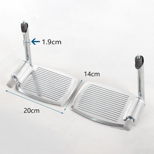 Reposapiés Para Silla De Ruedas Duradero Aluminio Con Poste