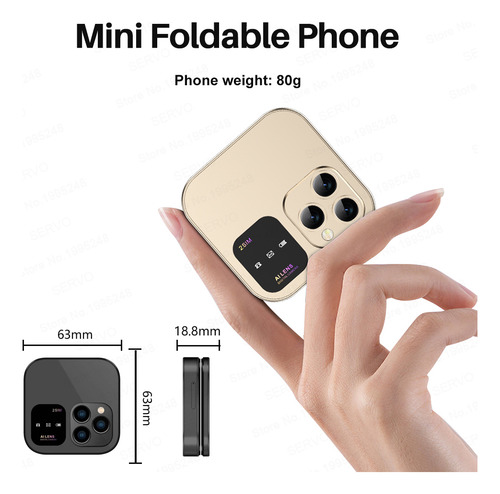 Nuevo Teléfono Móvil Servo 2024 Mini Flip Radio Fm Magic