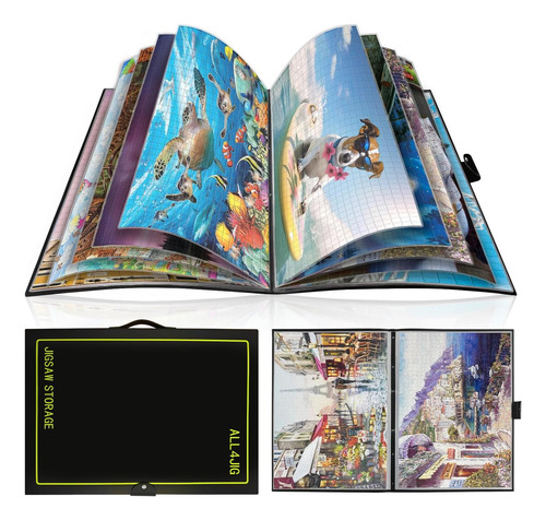All4jig Carpeta De Almacenamiento De Rompecabezas Para De 20