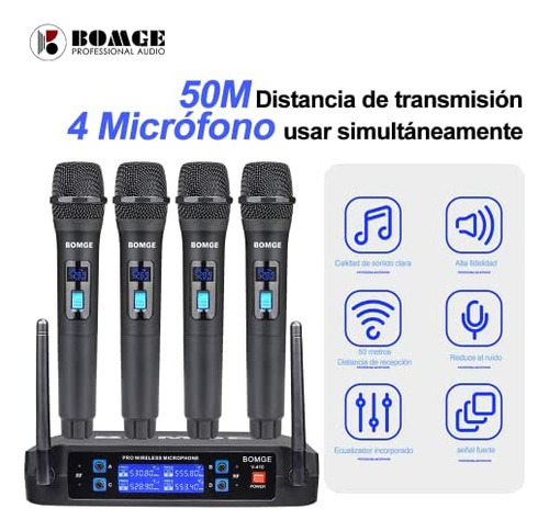 Sistema De Micrófono Inalámbrico Bomge, Juego De Micrófono I