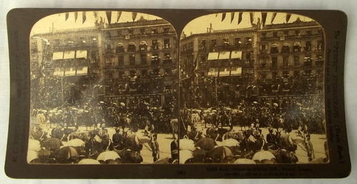 Foto Estereoscopica Año 1907, Boda Real Alfonso Xiii, España