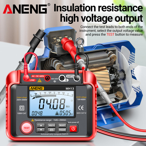 F1 Teste De Resistência De Multímetros 250v-2500v 1m-200g