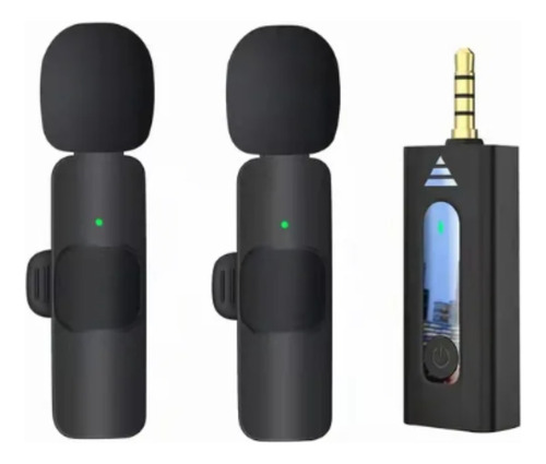 2 Micrófonos Inalámbrico Solapa Recargable 3,5mm