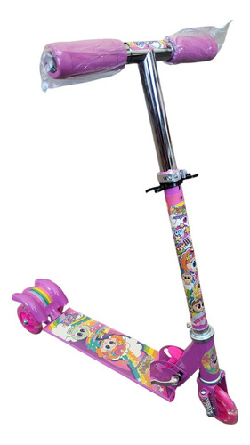Scooter Infantil 3 Ruedas Luz Led Plegable Diseño Distroller
