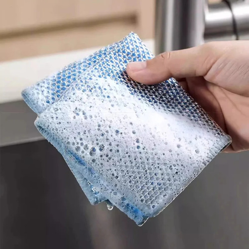 Paños Para Lavar Platos De Doble Cara Con Trapos De Alambre