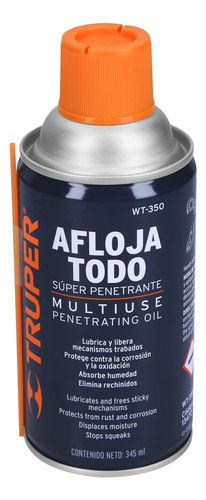 Aflojatodo Multiusos En Aerosol, 345ml (12oz), Truper 13470