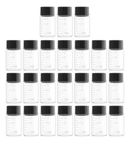 Csfglassbottles Paquete De 24 Frascos De Muestra De Vidrio T