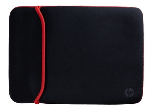 Capa Para Notebook Hp 14 Preto / Vermelho Dupla Face
