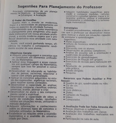 Matemática Viva 7a Sárie De 1996 - Manual Do Professor Orlando Macedo & Lourisnei Reis = Casa Publicadora Tatui (Usado)