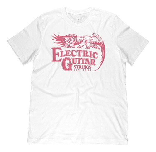 Camiseta Ernie Ball '62 Guitarra Electrica Blanco