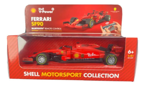 Shell V Power Ferrari Sf90 Control Remoto Bluetooth Incluido Color Rojo