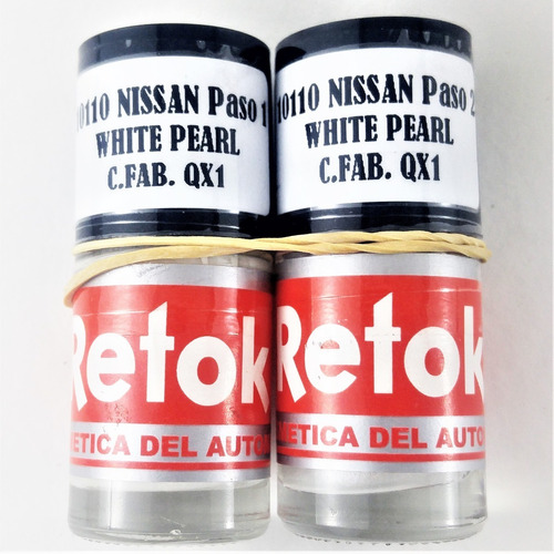 Pintura Retoke Nissan White Pearl C. Fabrica Qx1