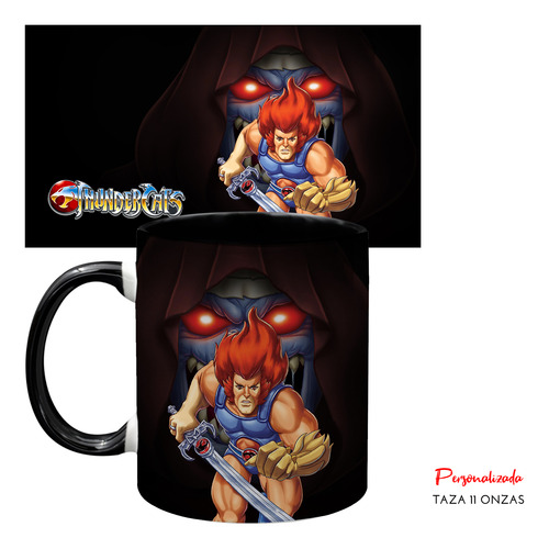 Kit De Regalo Con Taza Y Termo Thundercats Personalizado