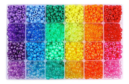 2880pcs Plástico Pony Seed Beads Diy Pulseras Brazalete
