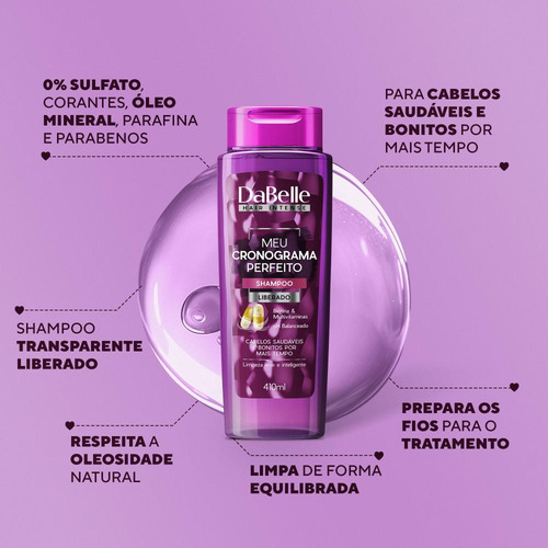 Dabelle Shampoo 410ml - Meu Cronograma Perfeito