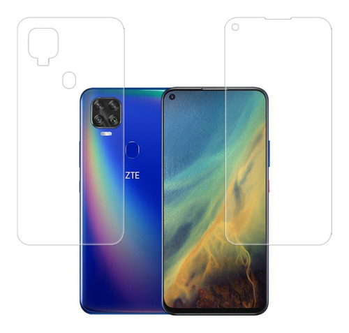 Micas De Hidrogel Delantera Y Trasera Para Zte Blade V2020