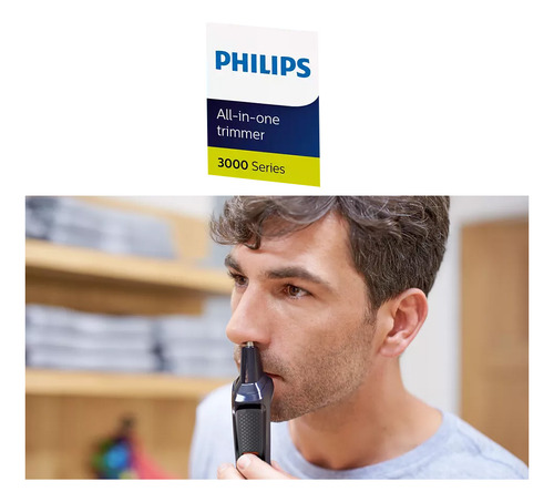 Recortador De Barba Multigroom 6 En 1 Philips Mg3711-15