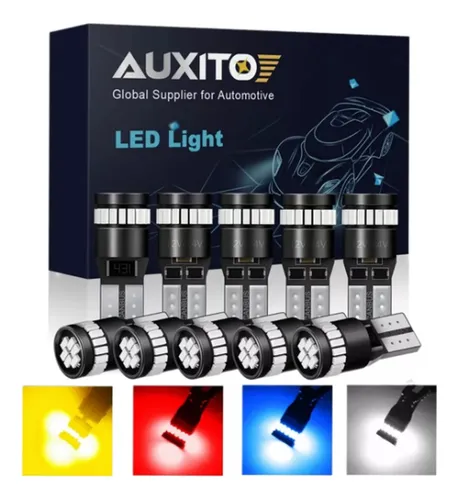comprar 2 Focos Led Auxito T10 Uña Potentes Blanco Azul Ambar Rojo