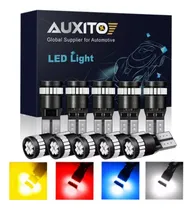 Comprar 2 Focos Led Auxito T10 Uña Potentes Blanco Azul Ambar Rojo