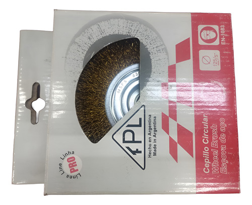 Cepillo Circular Bronce Fpl 95235 Rizado 125x25 Al 0.3