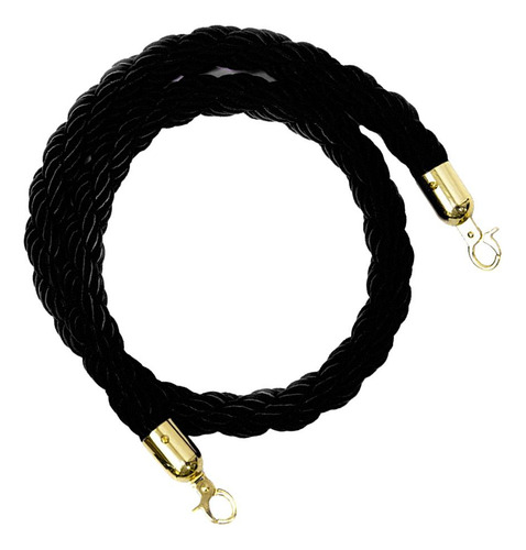 Barreras De Cuerda - De Control De Multitudes De 1.5m Negro