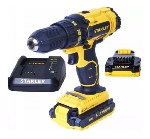 Imagen 2 de 8 de Atornillador Inalambrico Stanley Sch201c2k 2 Baterias 20 V