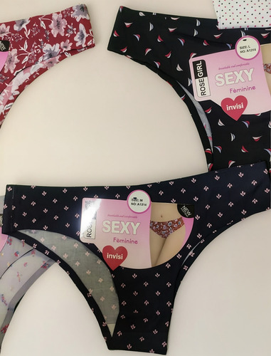 6 Pz De Bikini Para Dama Lenceria Licra Colores Surtido