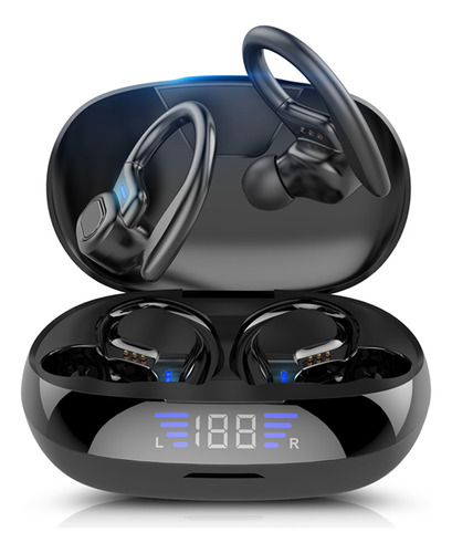Auriculares inalámbricos Vv2 Bt5.0, auriculares deportivos de color negro