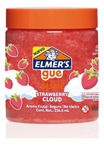 Elmers Gue Slime Pre-hecho Cloud Strawberry