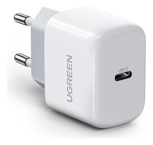Carregador Ugreen Cd241 Micro Usb Tipo C Pd 20w Branco