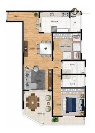 Imagem 9 de 22 de Apartamento Com 2 Dormitórios À Venda, 89 M² Por R$ 456.535,00 - Aviação - Praia Grande/sp - Ap2870