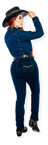 Pantalon Vaquerocorte Recto De Mujer Talla 7 Y 9