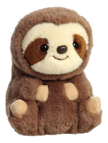 Peluche Aurora Rolly Pet Perezoso Seth Sloth Color Marrón Oscuro
