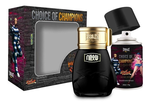 Kit Everlast Choice Of Champions Street Fighter Metro City (perfume 100 Ml + Desodorante 250 Ml)