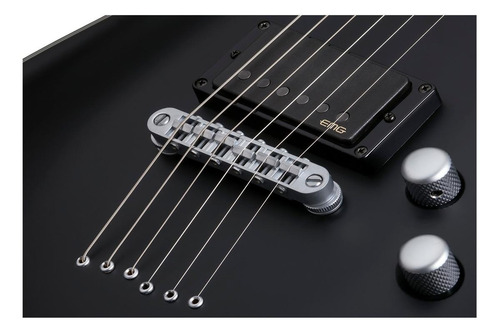 Imagen 4 de 4 de Guitarra eléctrica Schecter C-1 Platinum de caoba satin black satin con diapasón de ébano