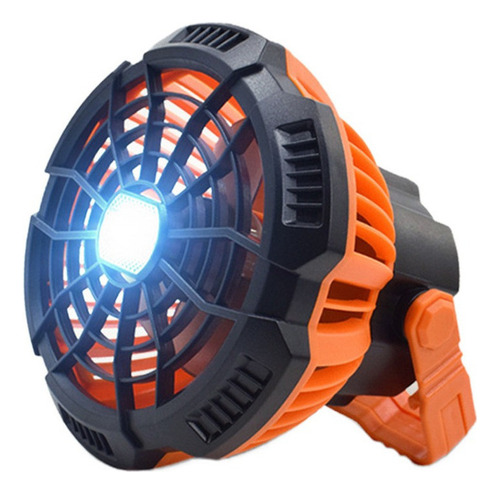 Ventilador Portátil Para Acampar Con Lámpara Led, Cn