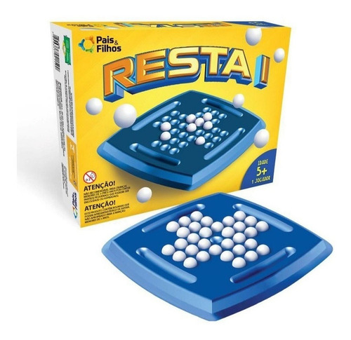 Imagem 1 de 3 de Jogo De Tabuleiro Resta 1 - Pais E Filhos