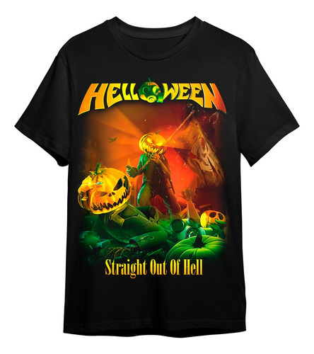 Polera Helloween - Straight Out Of Hell - Holy Shirt