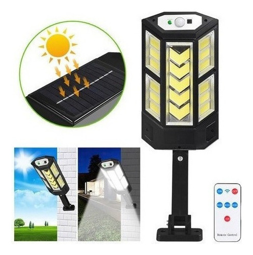 Lámpara De Pared Sensor De Cuerpo Humano Solar Luz De Patio