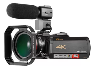 Filmadora De Vídeo Digital Com Tela Sensível Ao Toque 4k