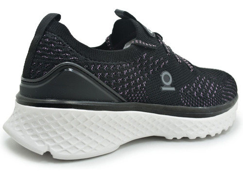 Tenis Capa De Ozono 607301 Negro Textil Dama