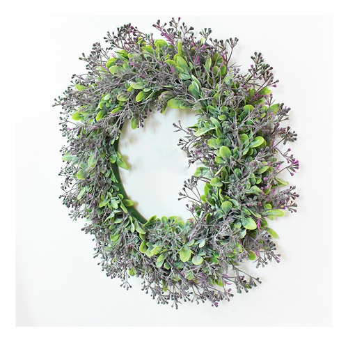 G Wreath Flocing, Gran Jacinto De Agua Simulado, 18 Pulgadas