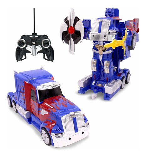 Rc Toy Camión Que Se Transforma En Robot Con Control Remot.