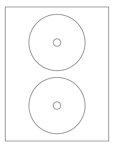 Etiquetas Autoadhesivas Para Cd Dvd 1000 Unidades Papel Obra Para Usar En Todo Tipo De Impresora