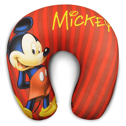Almofada Viagem Infantil Avião Mickey Mouse Vermelha Disney