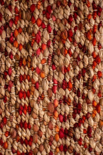 Alfombra De Jute Para Living Heri Hw Nred Bk 230x330