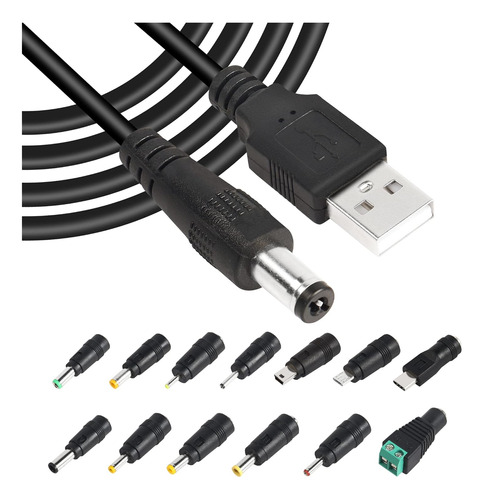 Cable De Alimentación Usb 2.0 A Cc De 5 V Usb2.0 A Cc Pulgad