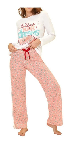 Pijama So Pink! Manga Larga Con Pantalon So Early. 11608