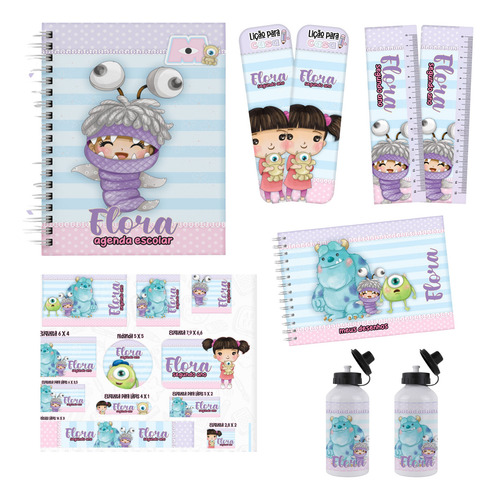 Arquivo De Corte Pack Voltas As Aulas Boo Monstra Sa